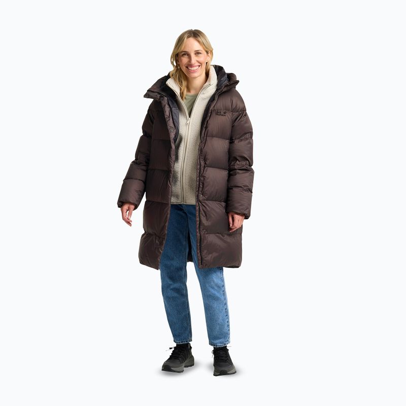 Piumino donna Jack Wolfskin Icy Hill Coat Rds peat 2