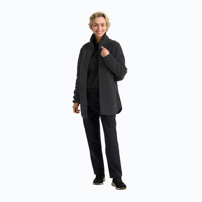 Giacca da trekking donna Jack Wolfskin High Curl Coat nera 2