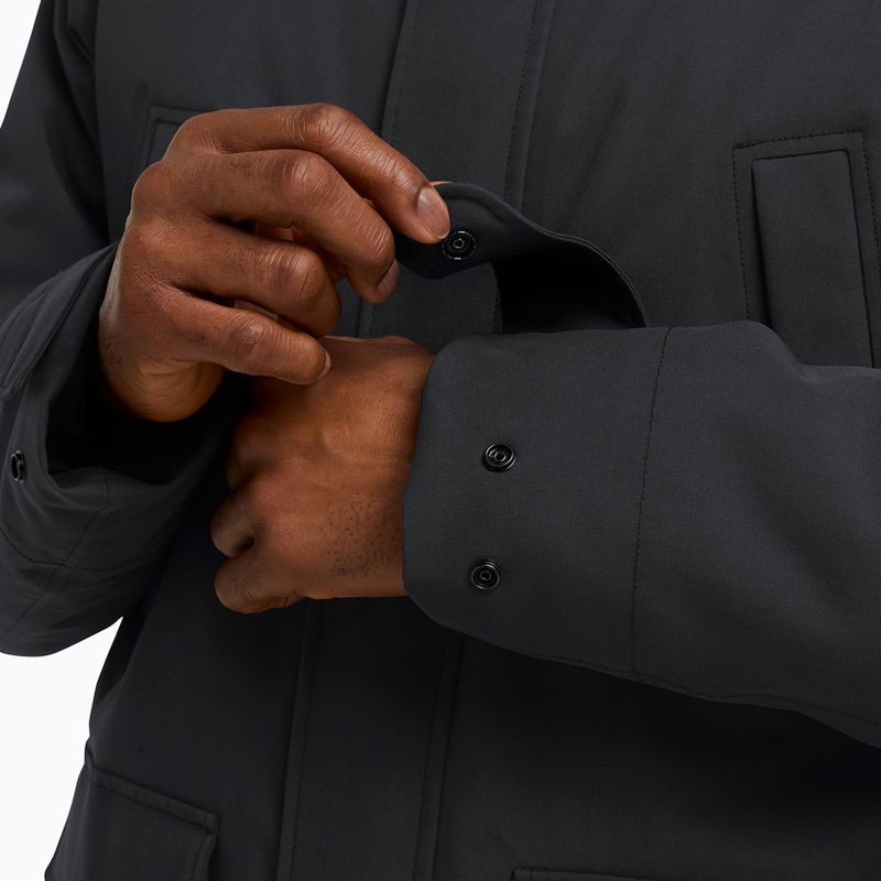 Giacca antipioggia da uomo Jack Wolfskin Canyon Shield Parka nera 5