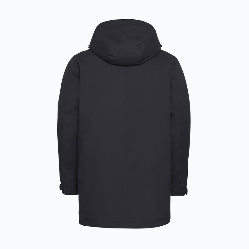 Giacca antipioggia da uomo Jack Wolfskin Canyon Shield Parka nera 8