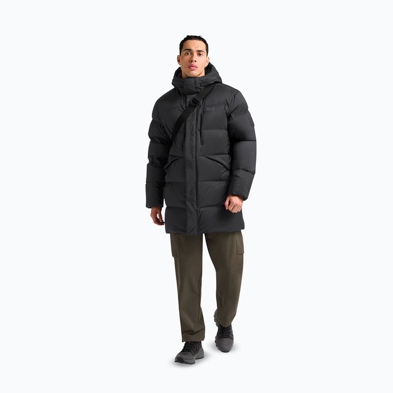 Giacca piumino uomo Jack Wolfskin Icy Hill Coat Rds nera 2