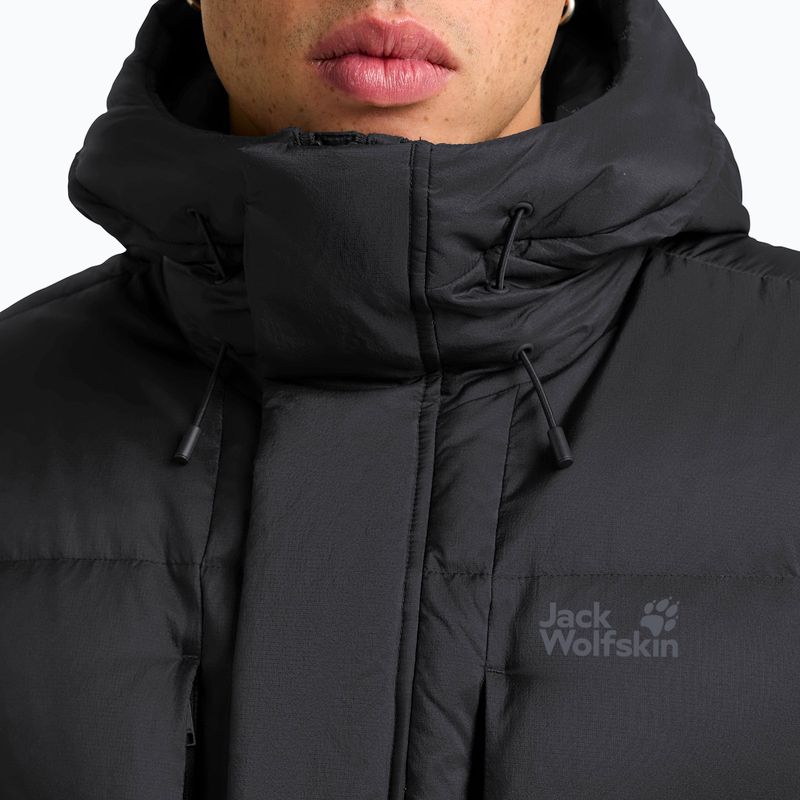 Giacca piumino uomo Jack Wolfskin Icy Hill Coat Rds nera 4