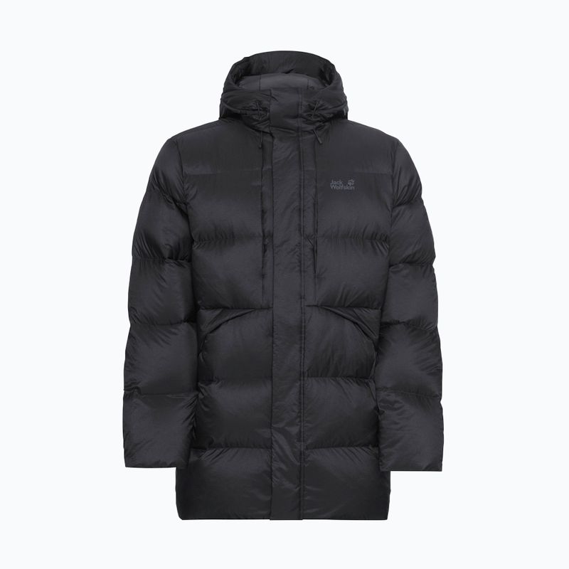 Giacca piumino uomo Jack Wolfskin Icy Hill Coat Rds nera 7