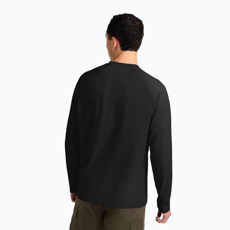 Maglia a maniche lunghe da uomo Jack Wolfskin Prelight Trail Crew nera 3