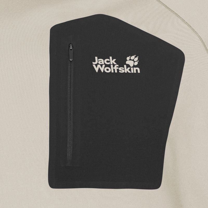 Maglia a maniche lunghe da uomo Jack Wolfskin Prelight Trail Crew sabbia chiaro 7