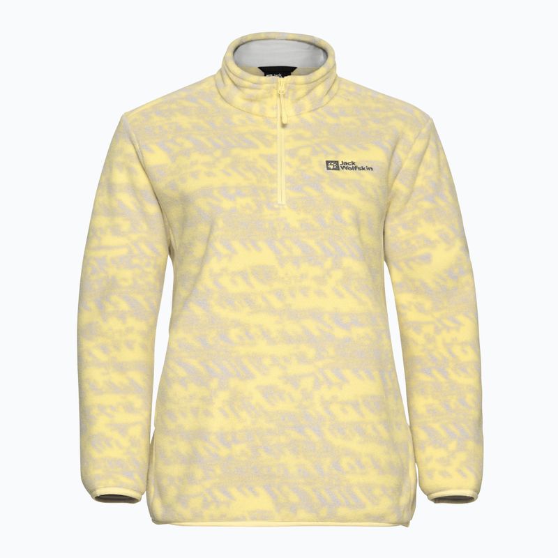 Felpa da trekking donna Jack Wolfskin Big Sky Half Zip lemon ice 6