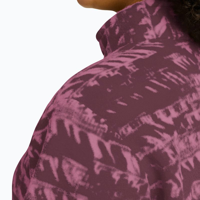 Felpa da trekking donna Jack Wolfskin Big Sky Half Zip raisin 5