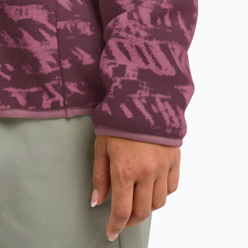 Felpa da trekking donna Jack Wolfskin Big Sky Half Zip raisin 6