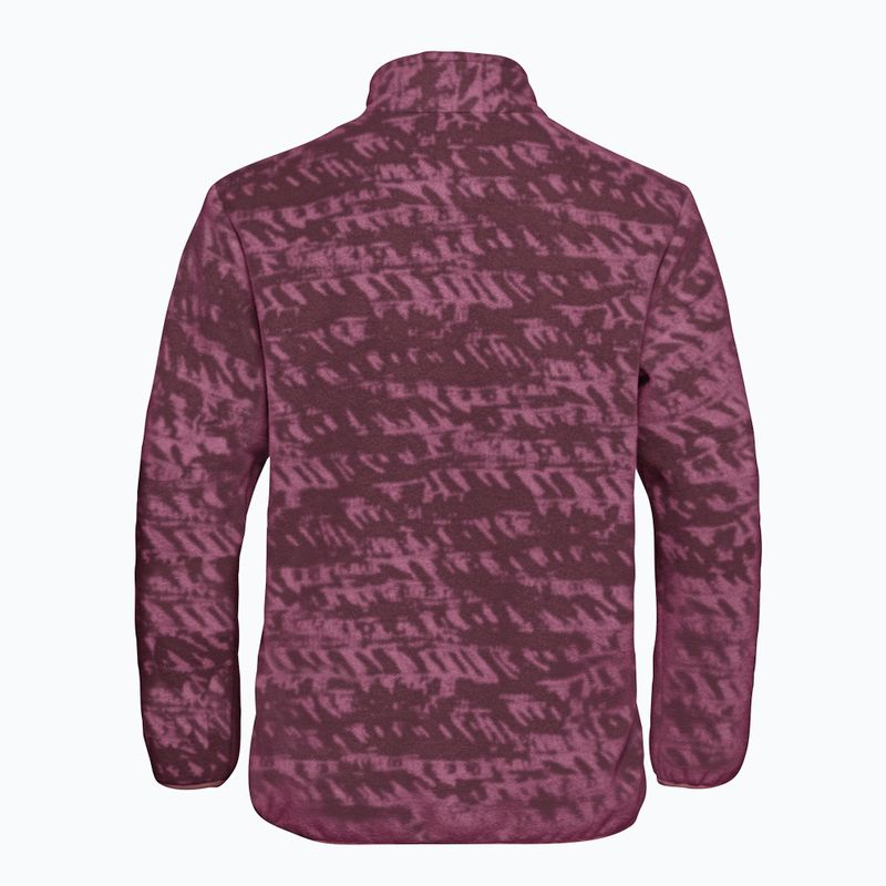 Felpa da trekking donna Jack Wolfskin Big Sky Half Zip raisin 8