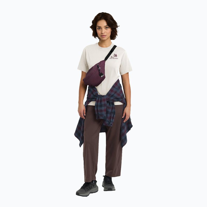 Maglietta da donna Jack Wolfskin Cadena tent cotone bianco 2