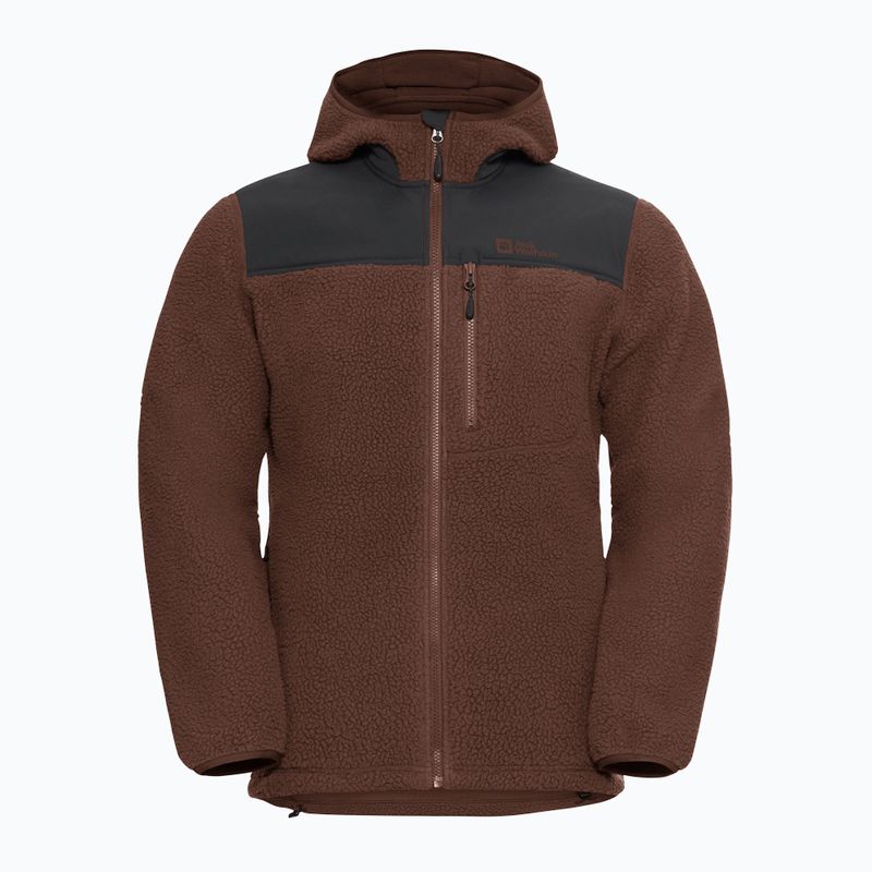 Pile da uomo Jack Wolfskin Kammweg Pile Fz hot choc 7