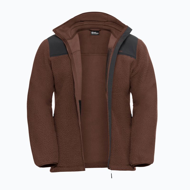 Pile da uomo Jack Wolfskin Kammweg Pile Fz hot choc 9
