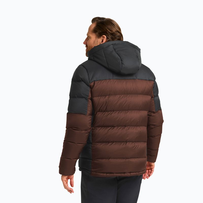 Giacca a piumino da uomo Jack Wolfskin Nebelhorn Down Hoody hot choc 3