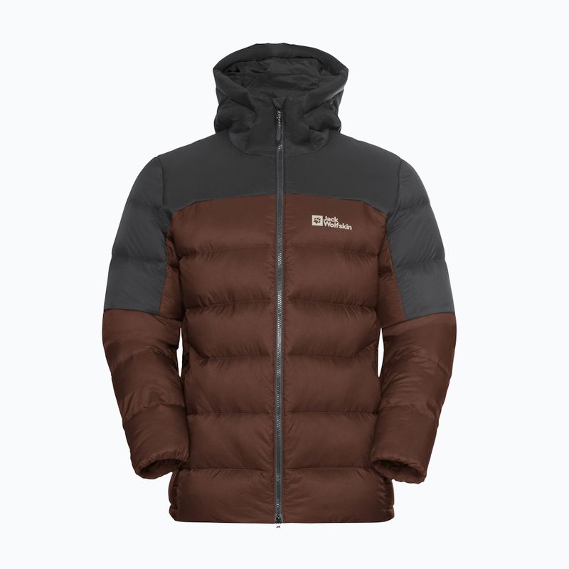 Giacca a piumino da uomo Jack Wolfskin Nebelhorn Down Hoody hot choc 7