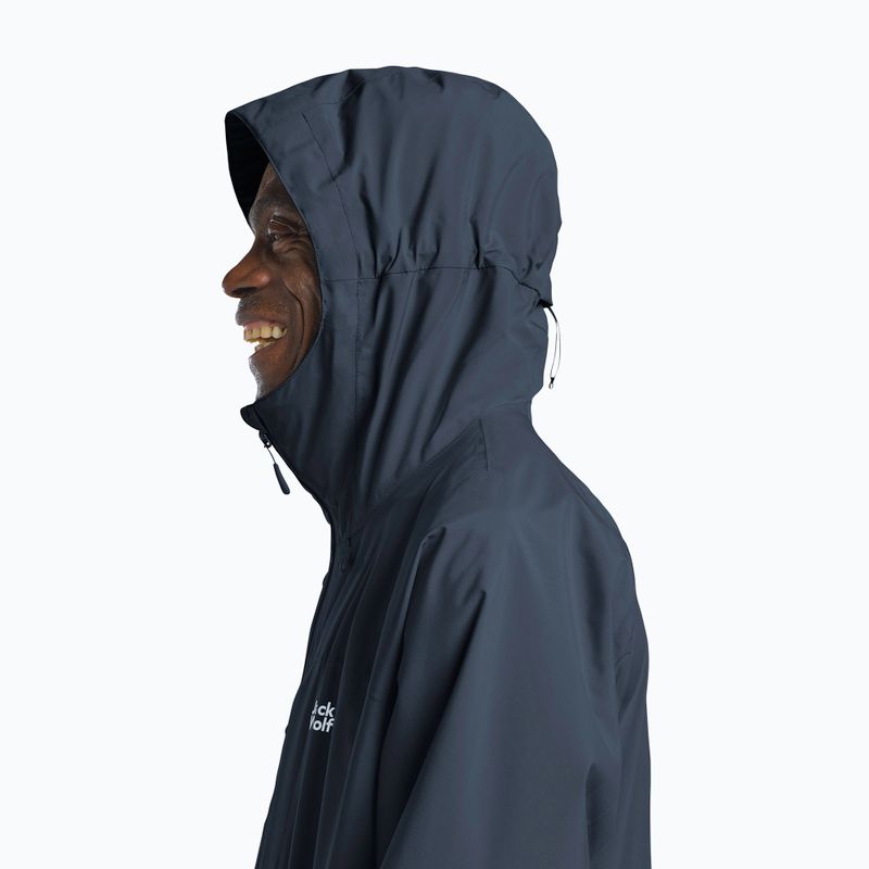 Giacca antipioggia da uomo Jack Wolfskin Tempest 2l midnight sky 4