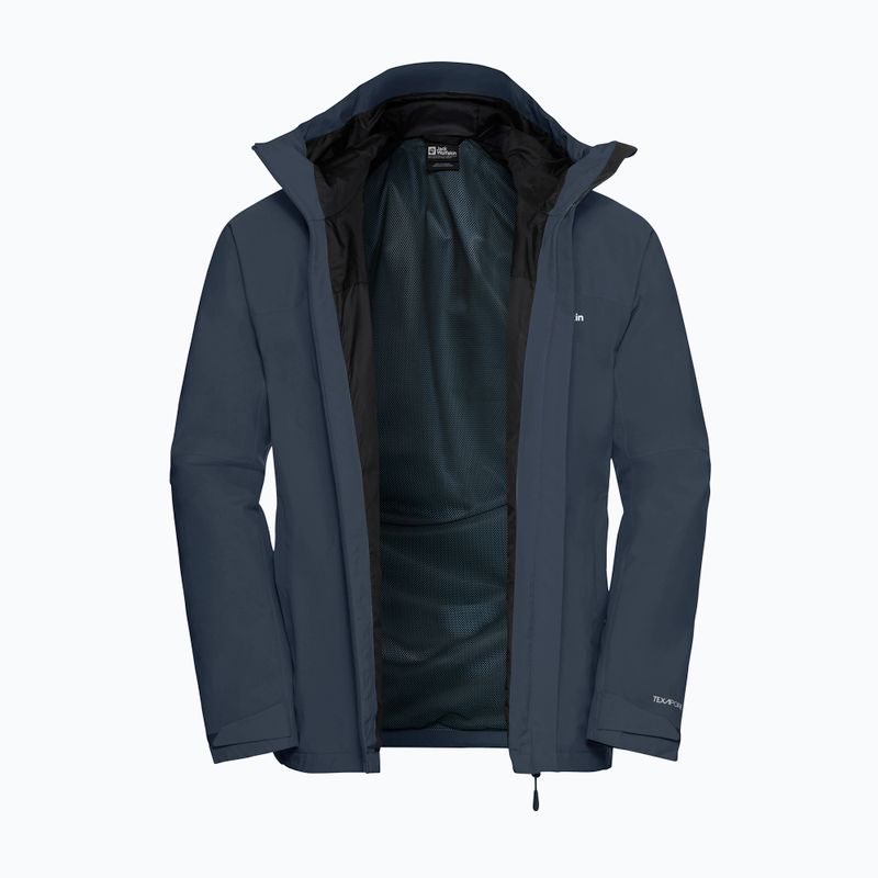 Giacca antipioggia da uomo Jack Wolfskin Tempest 2l midnight sky 10