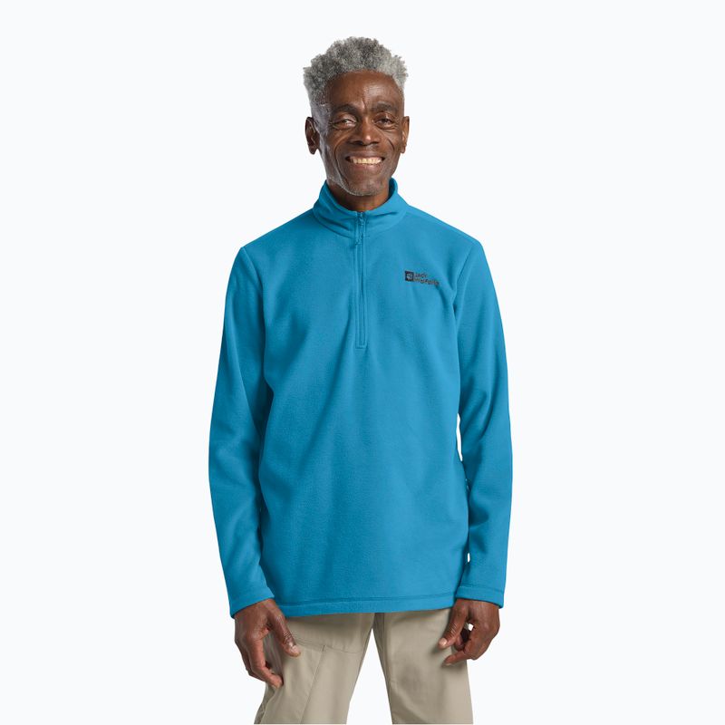 Felpa da trekking uomo Jack Wolfskin Taunus Hz aurora blue
