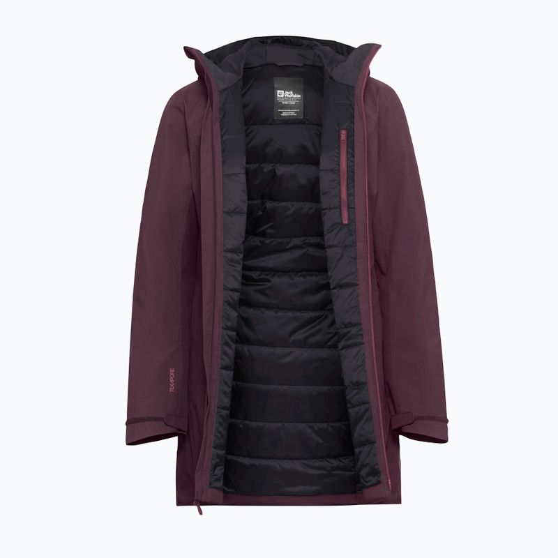 Giacca antipioggia da donna Jack Wolfskin Heidelstein Ins amaranth 9
