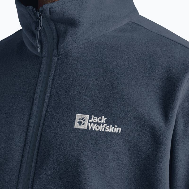 Felpa in pile da uomo Jack Wolfskin Taunus Fz midnight sky 5