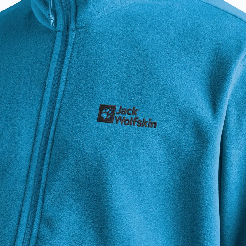 Felpa in pile da uomo Jack Wolfskin Taunus Fz aurora blue 5