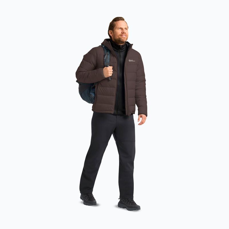 Giacca imbottita da uomo Jack Wolfskin Ather Down Hoody peat 2