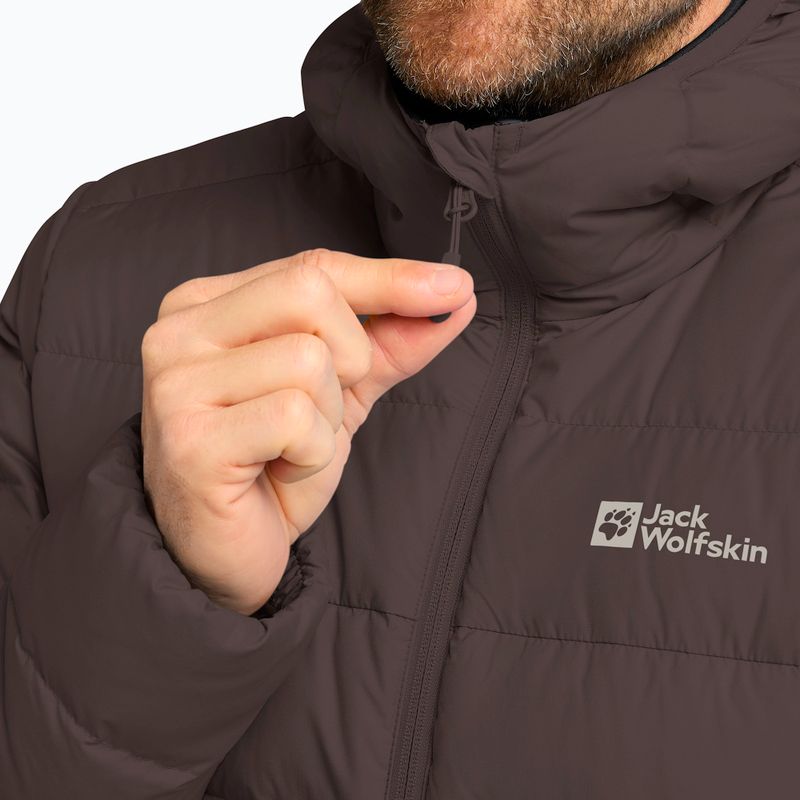 Giacca imbottita da uomo Jack Wolfskin Ather Down Hoody peat 4