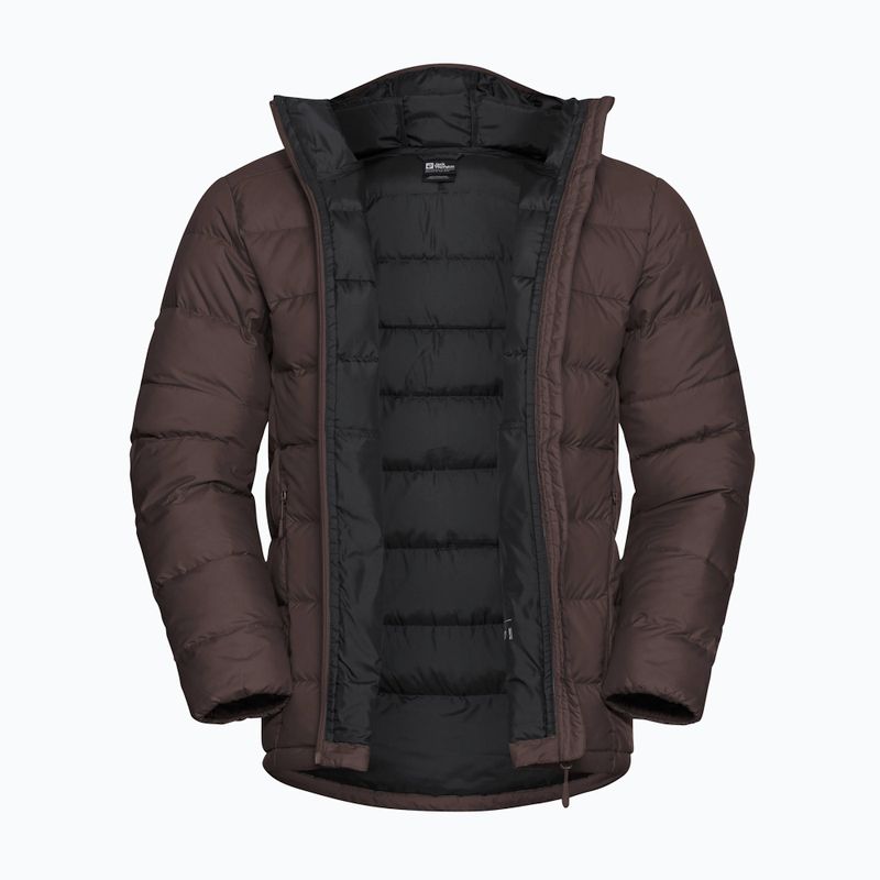 Giacca imbottita da uomo Jack Wolfskin Ather Down Hoody peat 9
