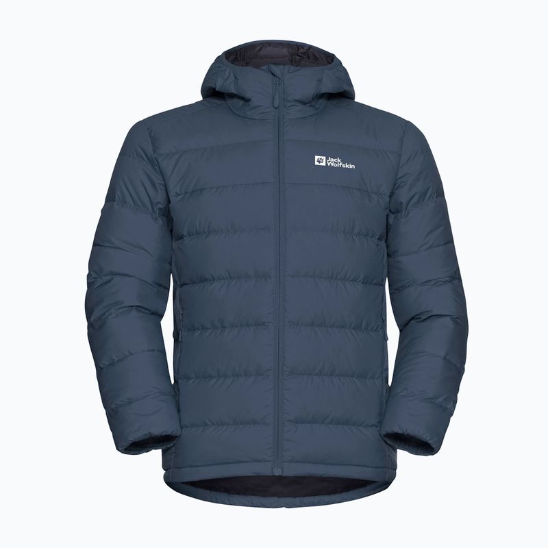 Giacca a piumino da uomo Jack Wolfskin Ather Down Hoody midnight sky/dark navy 7