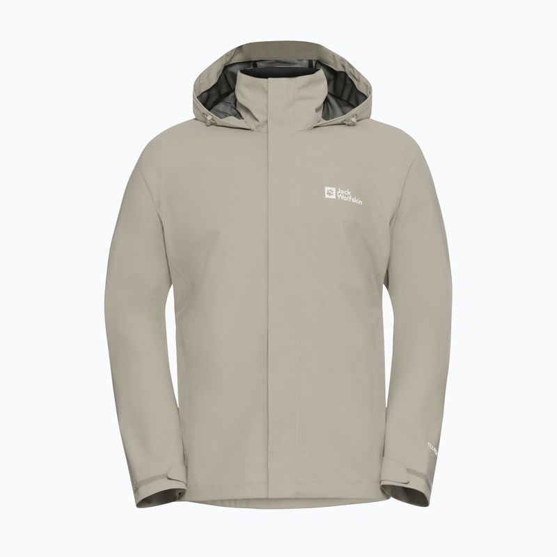 Giacca antipioggia da uomo Jack Wolfskin Trailtime 2L linen 7