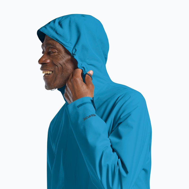 Giacca antipioggia da uomo Jack Wolfskin Trailtime 2L aurora blue 4