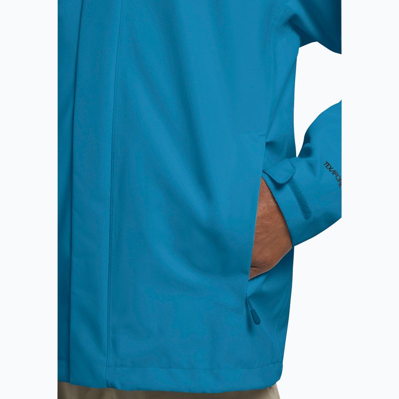 Giacca antipioggia da uomo Jack Wolfskin Trailtime 2L aurora blue 5