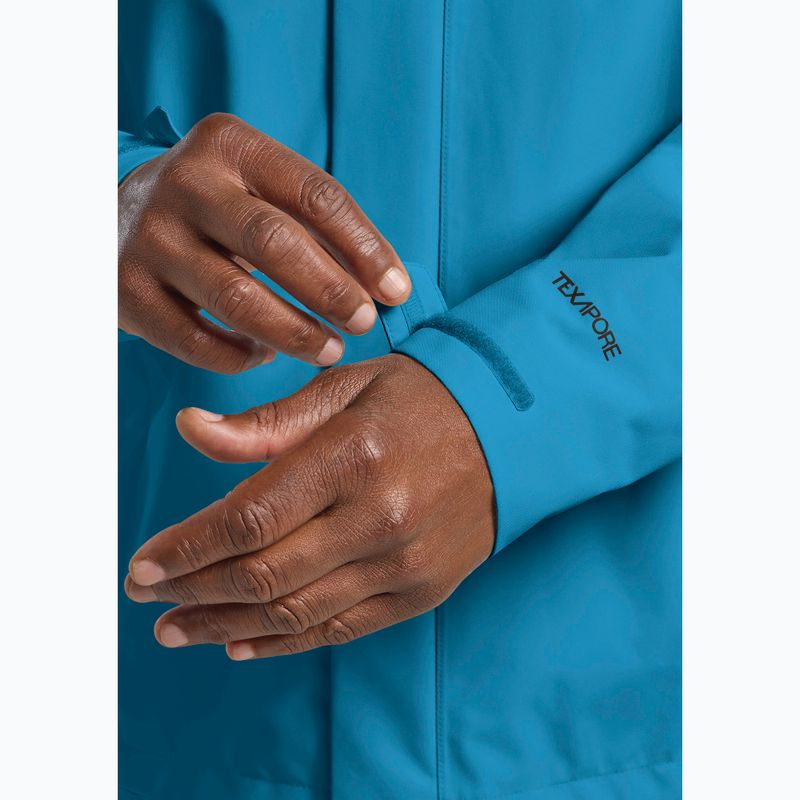 Giacca antipioggia da uomo Jack Wolfskin Trailtime 2L aurora blue 6