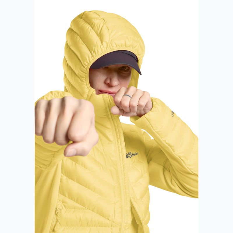 Giacca imbottita da donna Jack Wolfskin Routeburn Pro Ins lemon ice 5