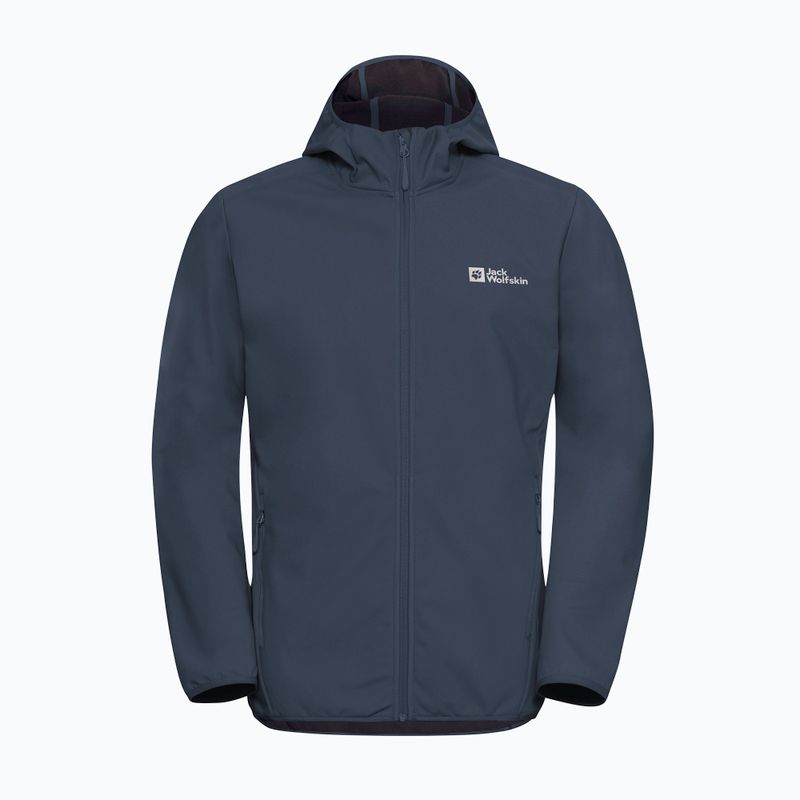 Giacca softshell da uomo Jack Wolfskin Bornberg Hoody midnight sky 6