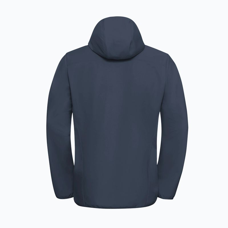 Giacca softshell da uomo Jack Wolfskin Bornberg Hoody midnight sky 7