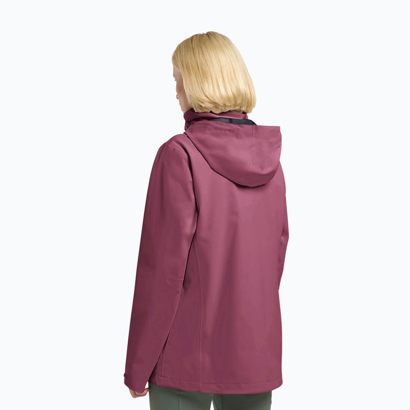 Giacca antipioggia da donna Jack Wolfskin Trailtime 2L raisin 3