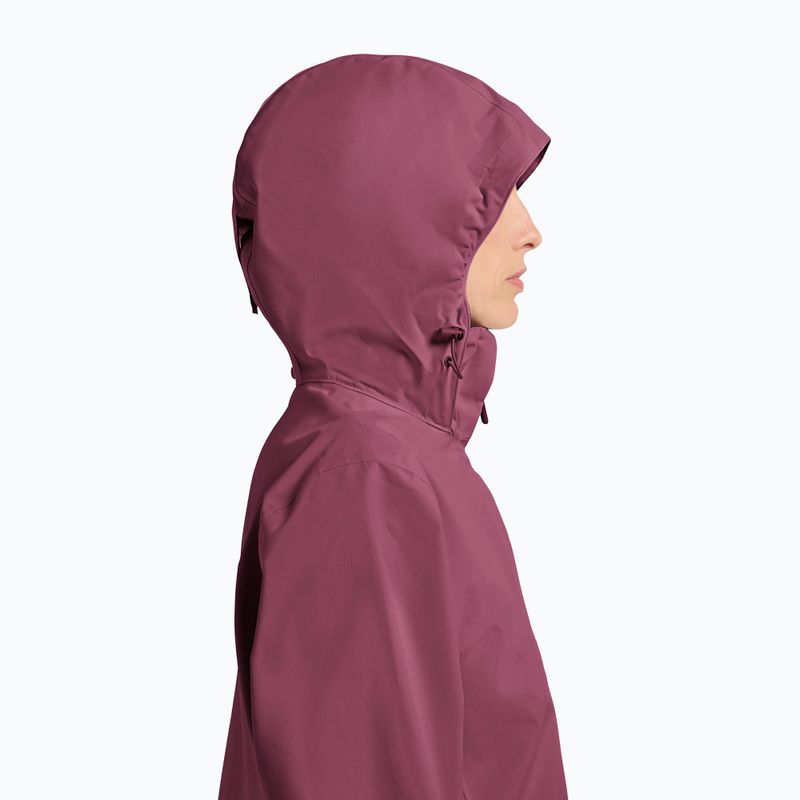 Giacca antipioggia da donna Jack Wolfskin Trailtime 2L raisin 4