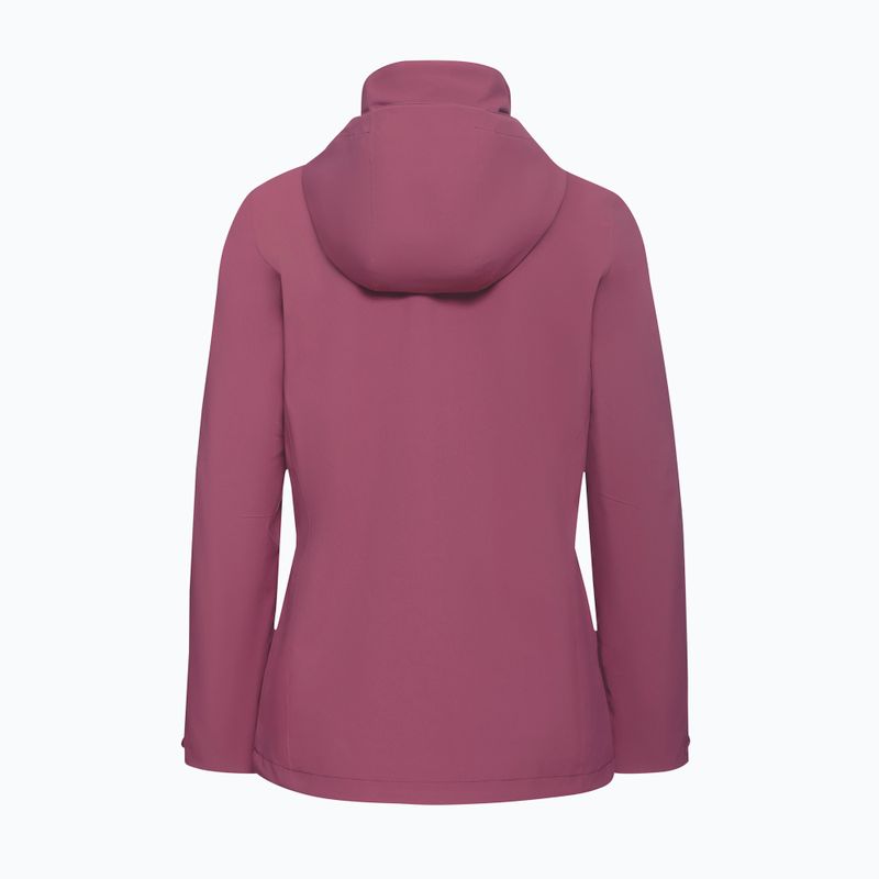 Giacca antipioggia da donna Jack Wolfskin Trailtime 2L raisin 9