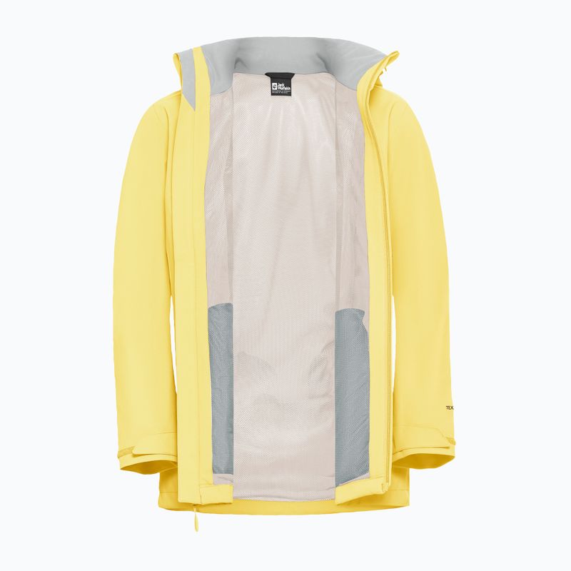 Giacca antipioggia da donna Jack Wolfskin Trailtime 2L lemon ice 10