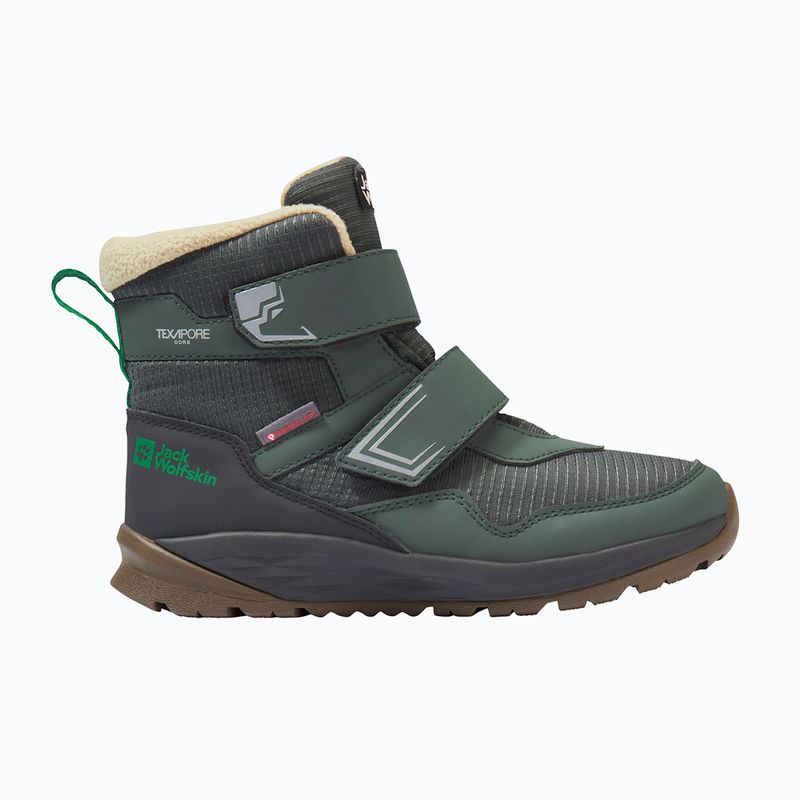 Scarpe per bambini Jack Wolfskin Polar Bear-B Texapore Mid Vc mystic green