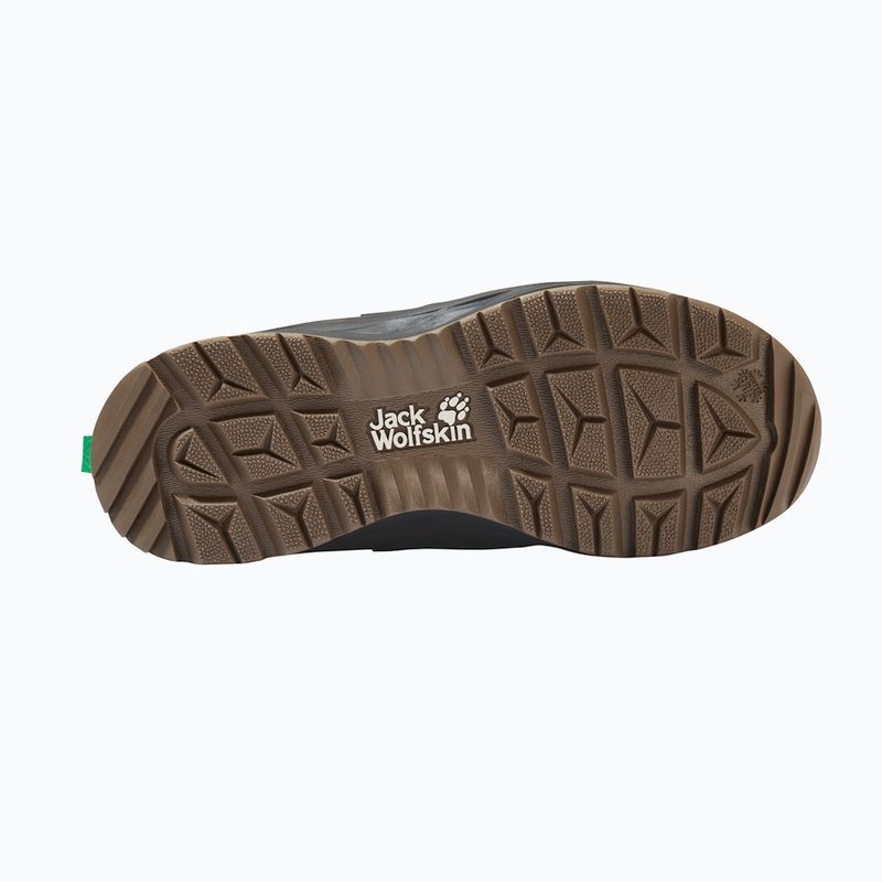 Scarpe per bambini Jack Wolfskin Polar Bear-B Texapore Mid Vc mystic green 7