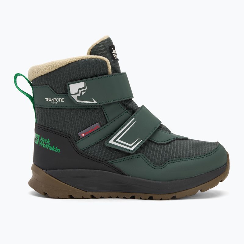 Scarpe per bambini Jack Wolfskin Polar Bear-B Texapore Mid Vc mystic green 2