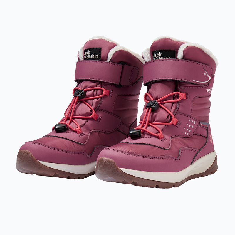 Scarpe per bambini Jack Wolfskin Polar Bear-G Texapore High Vc raisin 3