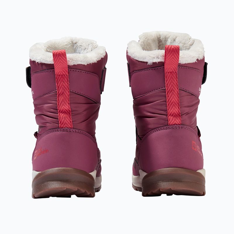 Scarpe per bambini Jack Wolfskin Polar Bear-G Texapore High Vc raisin 4