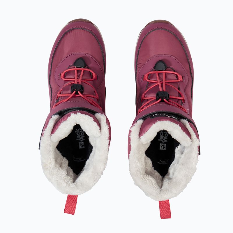 Scarpe per bambini Jack Wolfskin Polar Bear-G Texapore High Vc raisin 5