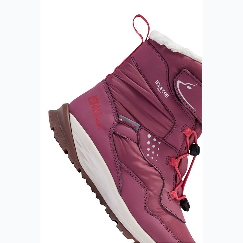 Scarpe per bambini Jack Wolfskin Polar Bear-G Texapore High Vc raisin 8