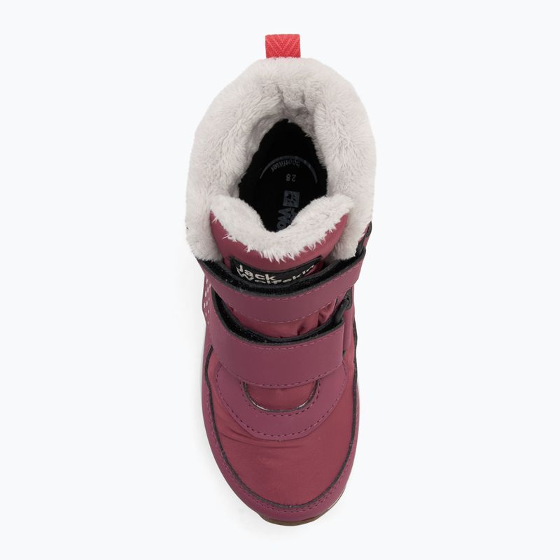 Scarpe per bambini Jack Wolfskin Polar Bear-B Texapore Mid Vc raisin 5