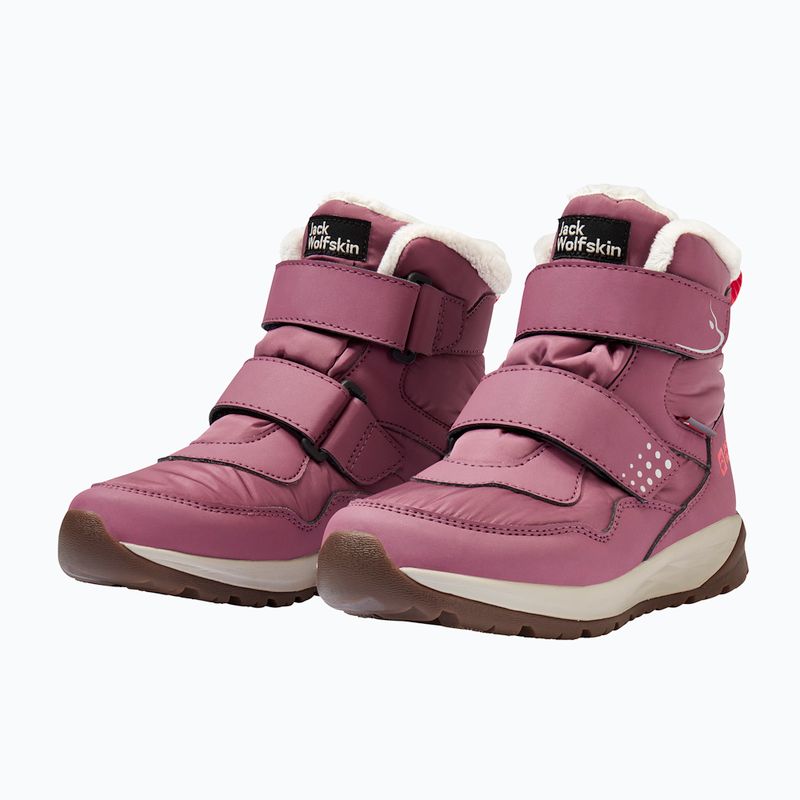 Scarpe per bambini Jack Wolfskin Polar Bear-B Texapore Mid Vc raisin 3