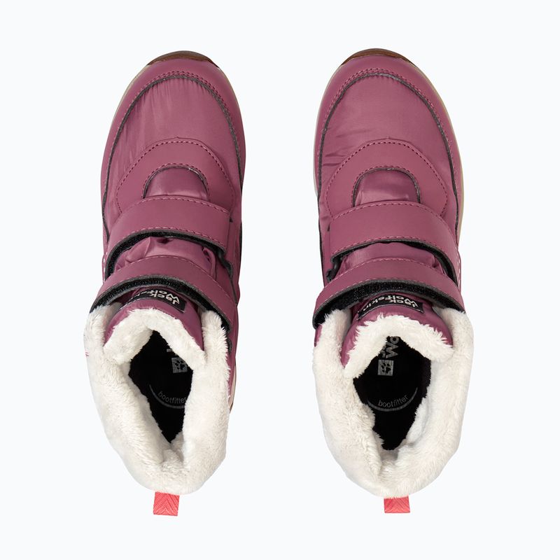 Scarpe per bambini Jack Wolfskin Polar Bear-B Texapore Mid Vc raisin 5