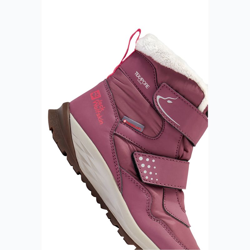 Scarpe per bambini Jack Wolfskin Polar Bear-B Texapore Mid Vc raisin 8